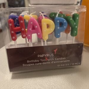 New PAPYRUS Birthday Toothpick Candles